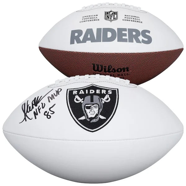 Marcus Allen Signed Raiders Football | NFL MVP 85 Inscription