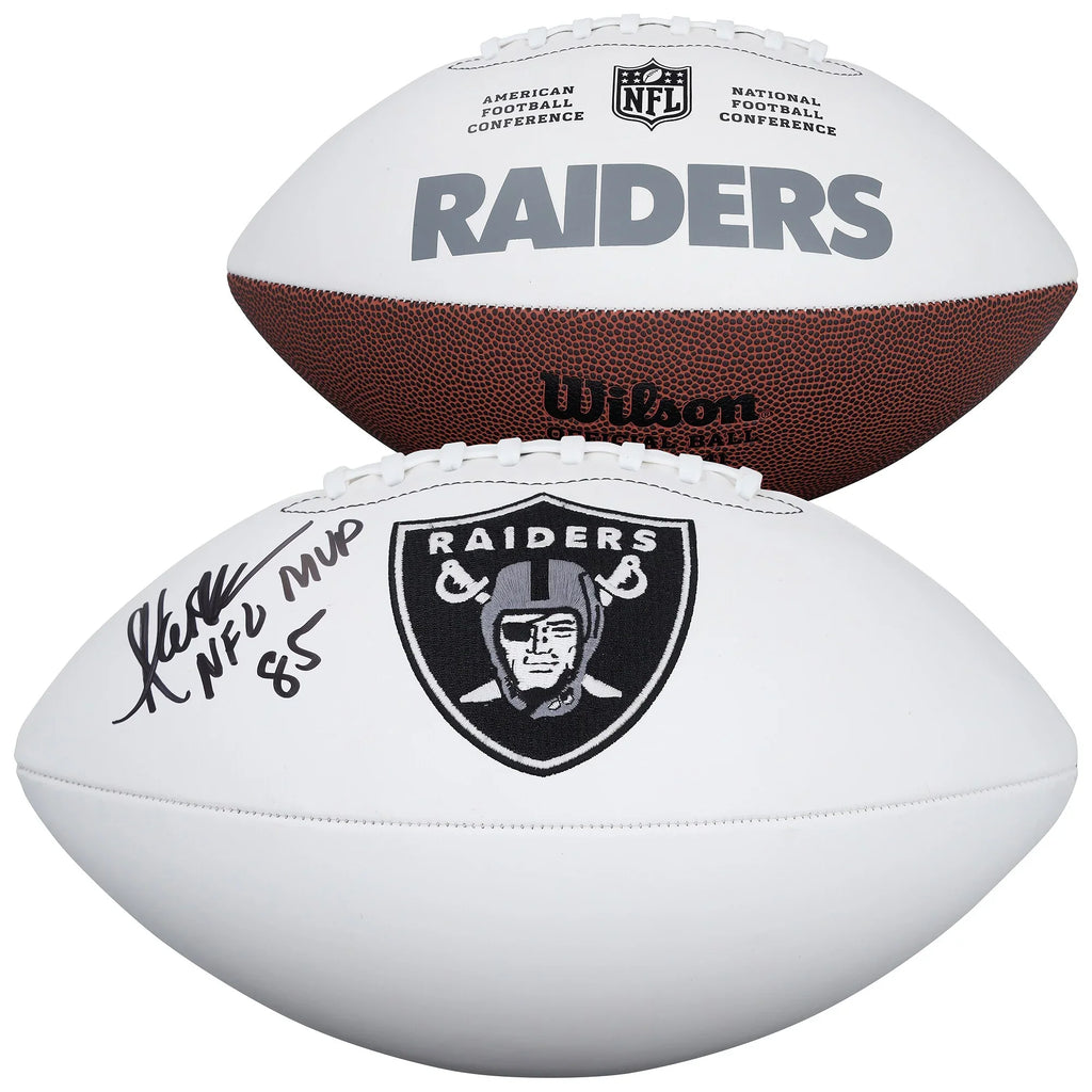 Marcus Allen Signed Raiders Football | NFL MVP 85 Inscription