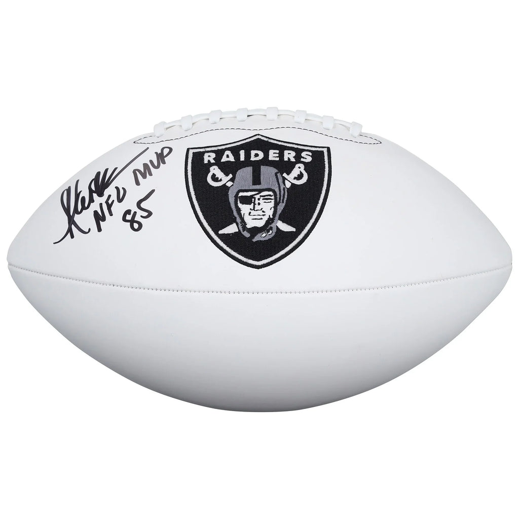 Marcus Allen Signed Raiders Football | NFL MVP 85 Inscription