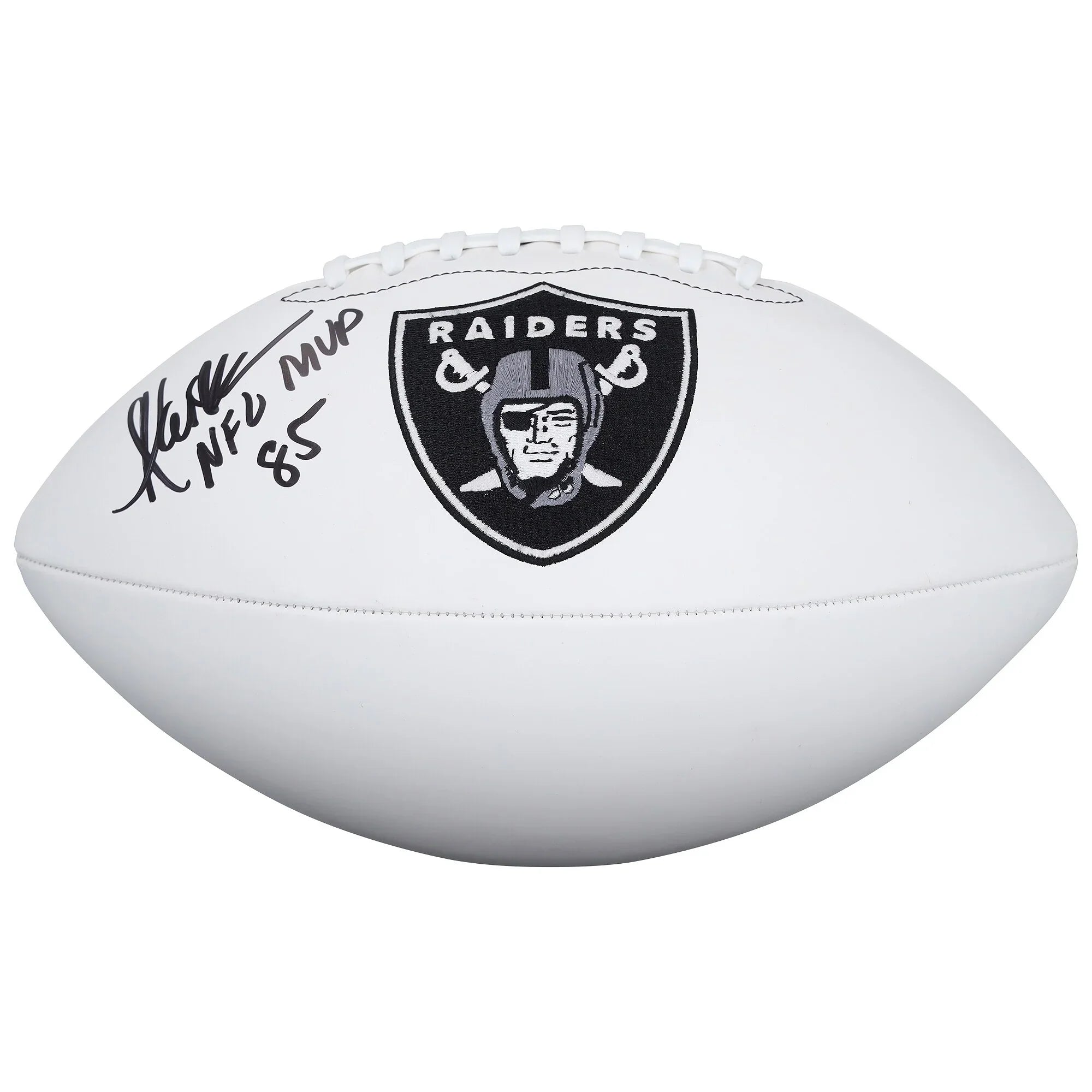 Marcus Allen Signed Raiders Football | NFL MVP 85 Inscription