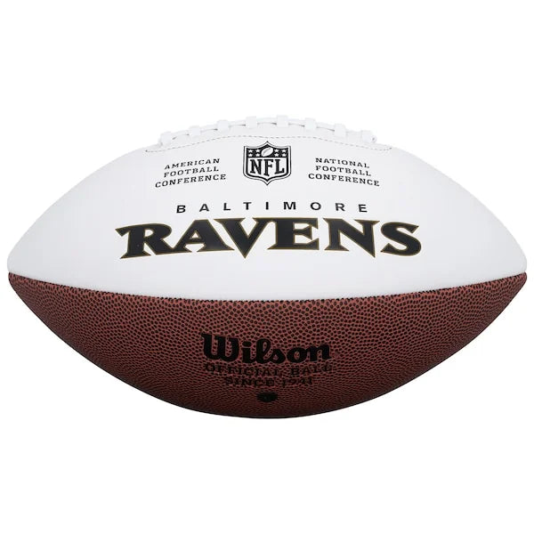 Mark Andrews Signed Wilson White Panel Football | Baltimore Ravens