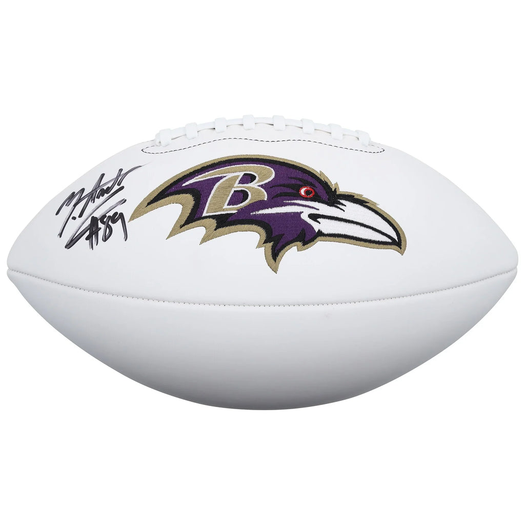 Mark Andrews Signed Wilson White Panel Football | Baltimore Ravens