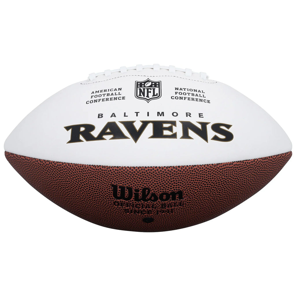 Mark Andrews Signed Wilson White Panel Football | Baltimore Ravens
