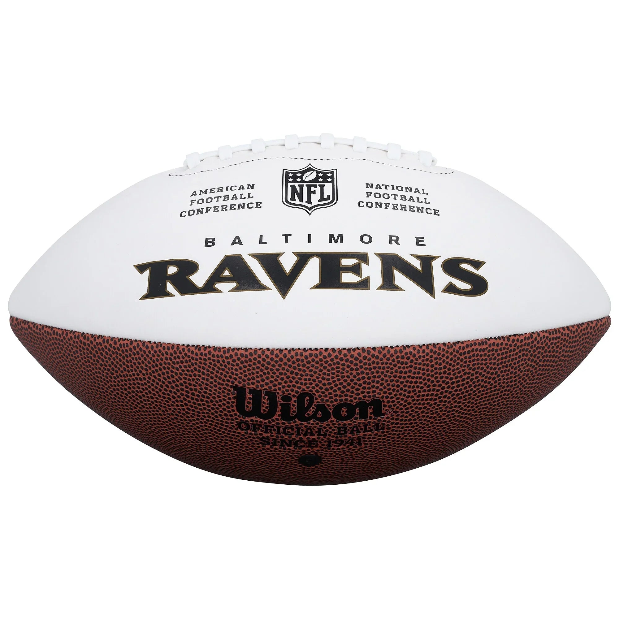 Mark Andrews Signed Wilson White Panel Football | Baltimore Ravens