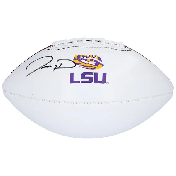 Jayden Daniels Signed White Panel LSU Tigers Nike Football | Authenticated