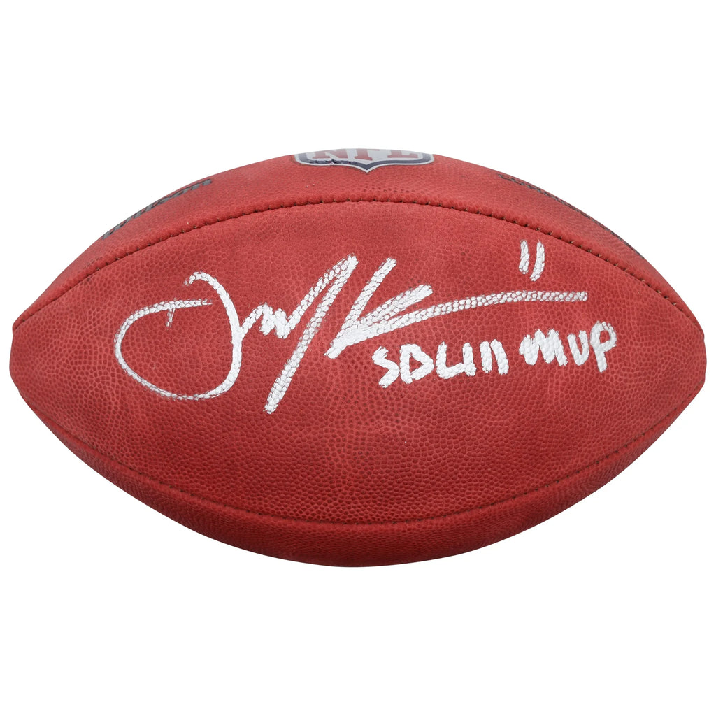 Julian Edelman Signed Patriots Football | SB LIII MVP Inscription