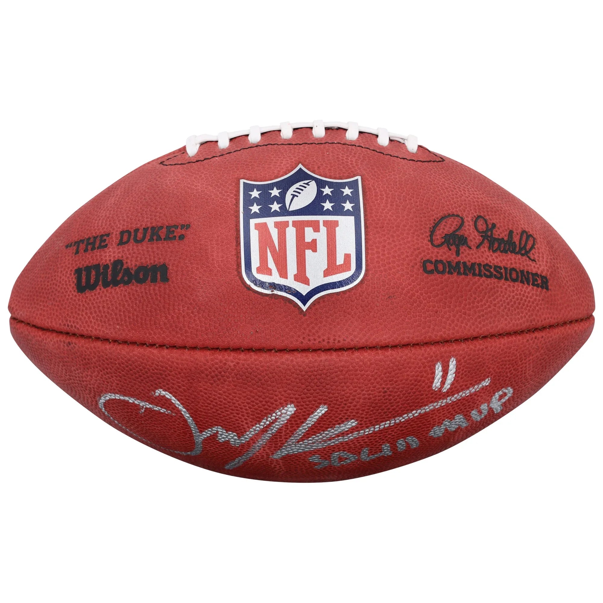 Julian Edelman Signed Patriots Football | SB LIII MVP Inscription