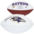 Zay Flowers Signed Wilson White Panel Football | Baltimore Ravens