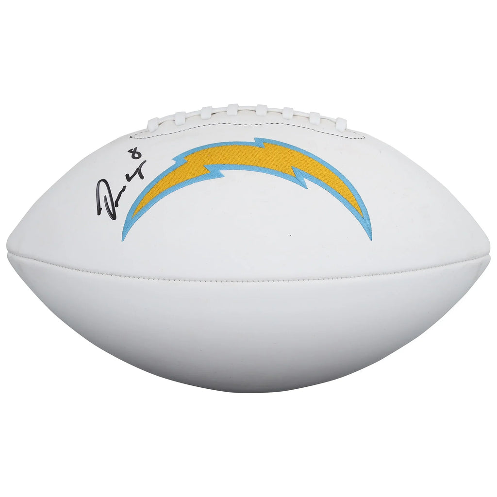 Omarion Hampton Signed Chargers Wilson Football | Authenticated