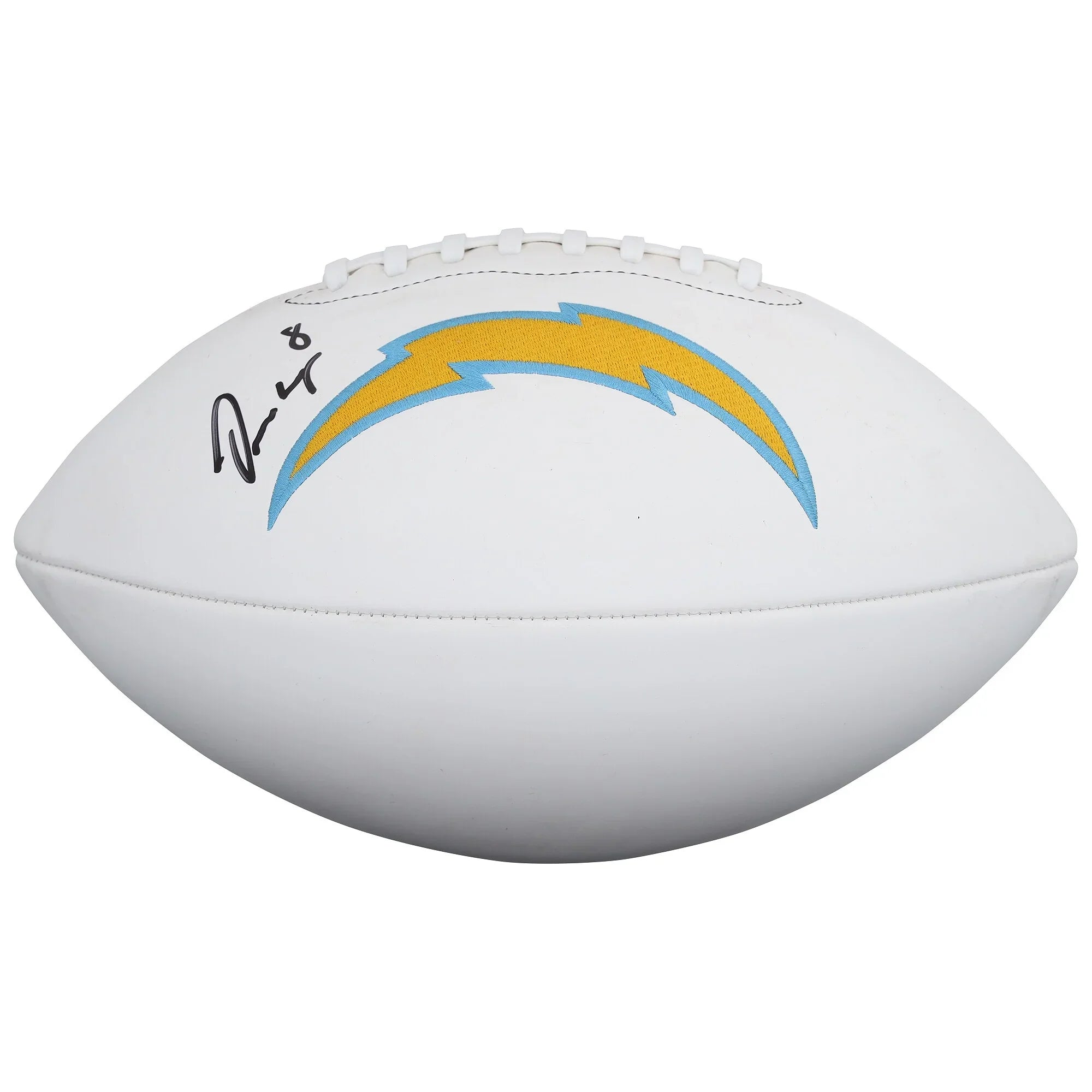 Omarion Hampton Signed Chargers Wilson Football | Authenticated