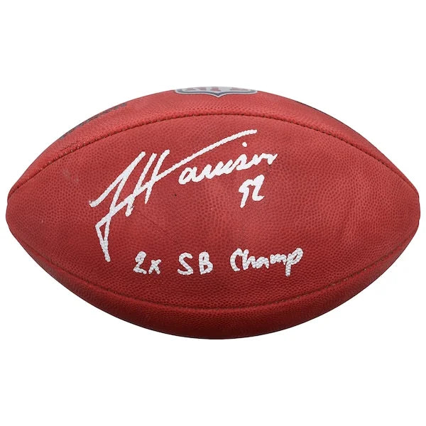 James Harrison Signed Steelers Football | 2x Super Bowl Champion Inscription