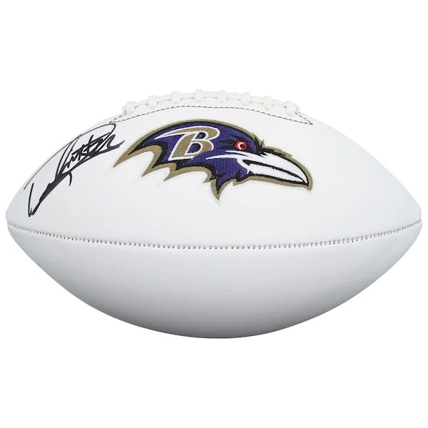 Derrick Henry Signed Ravens Football | Rawlings White Panel