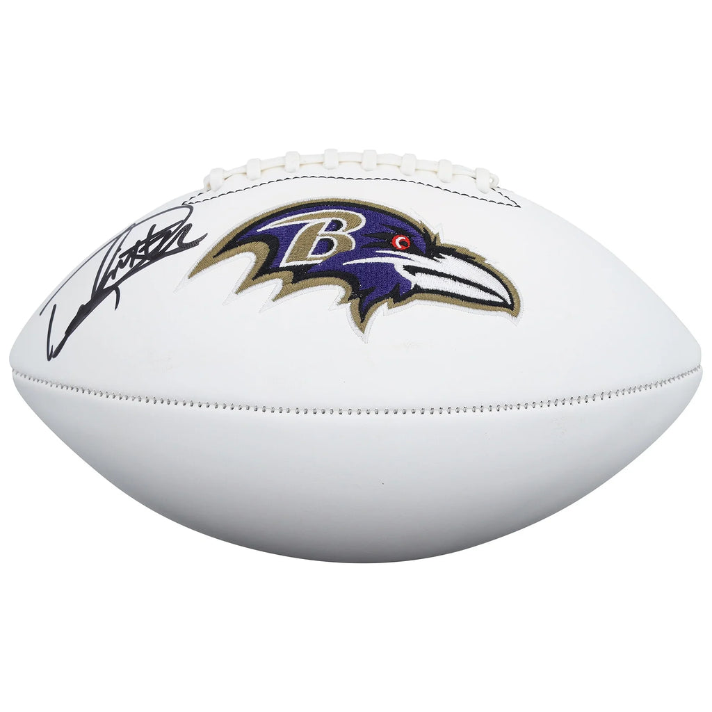Derrick Henry Signed Ravens Football | Rawlings White Panel