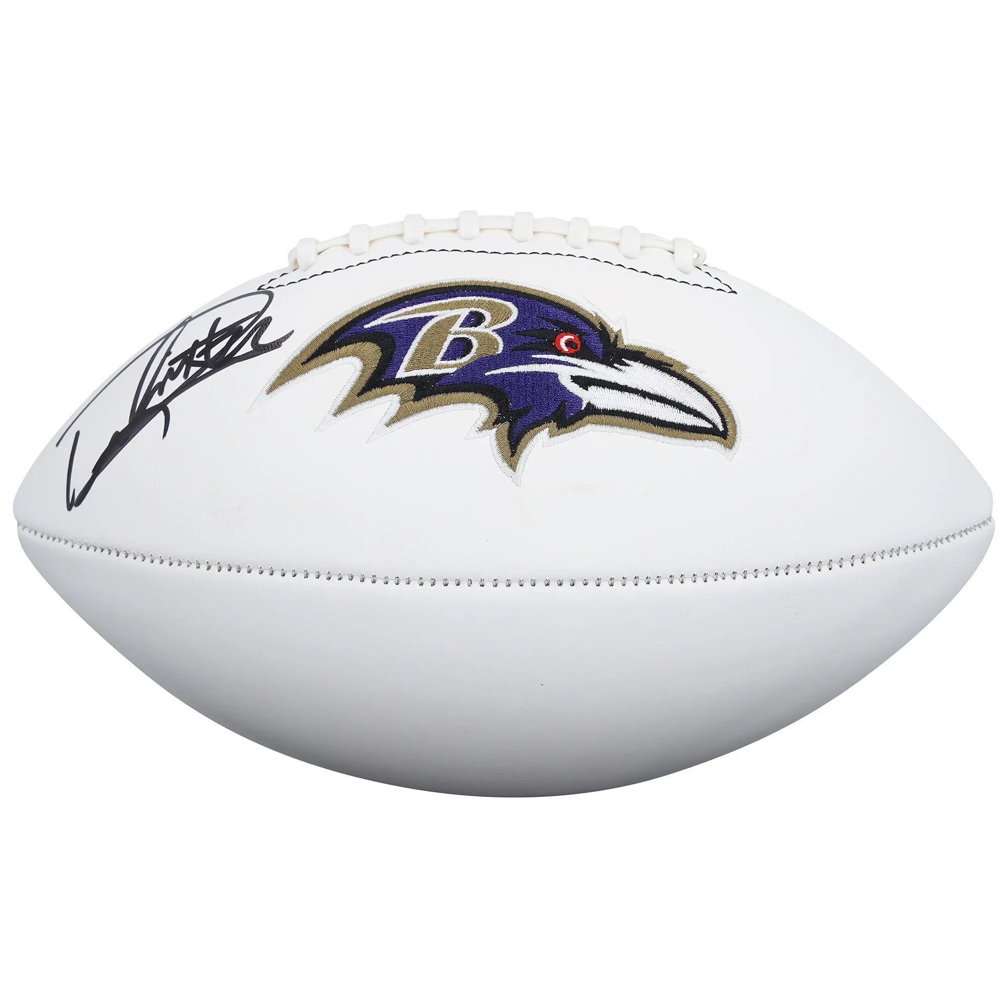 Derrick Henry Signed Ravens Football | Rawlings White Panel
