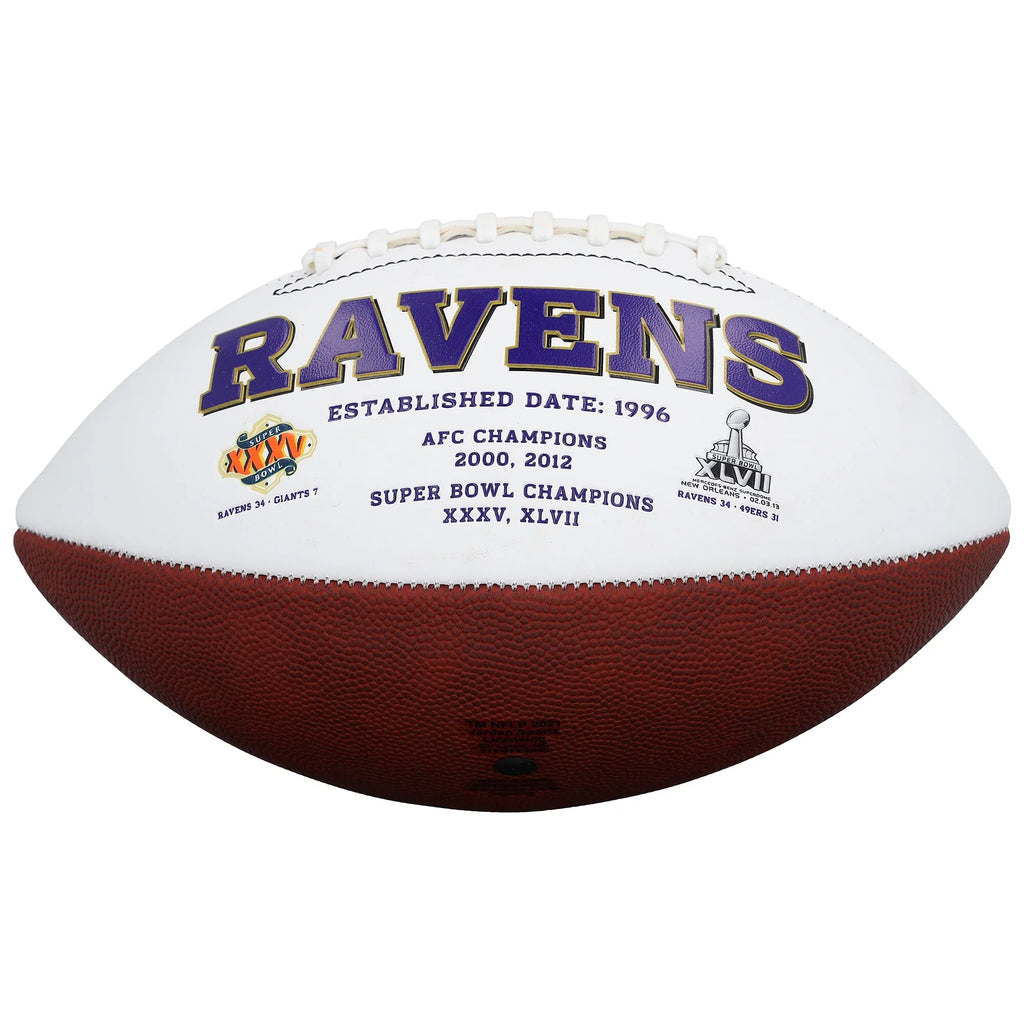 Derrick Henry Signed Ravens Football | Rawlings White Panel