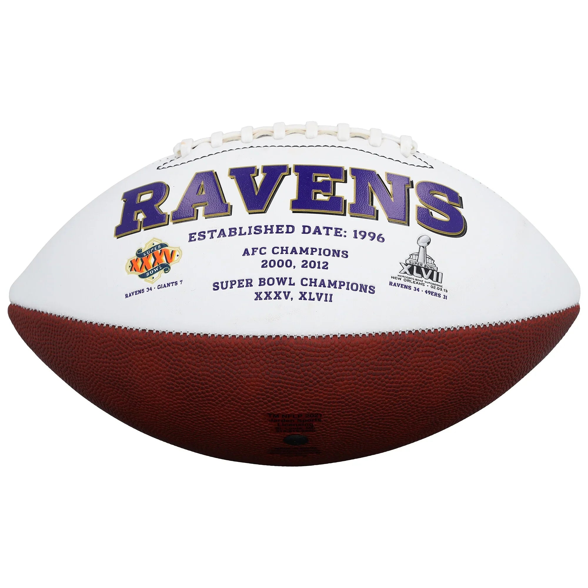 Derrick Henry Signed Ravens Football | Rawlings White Panel