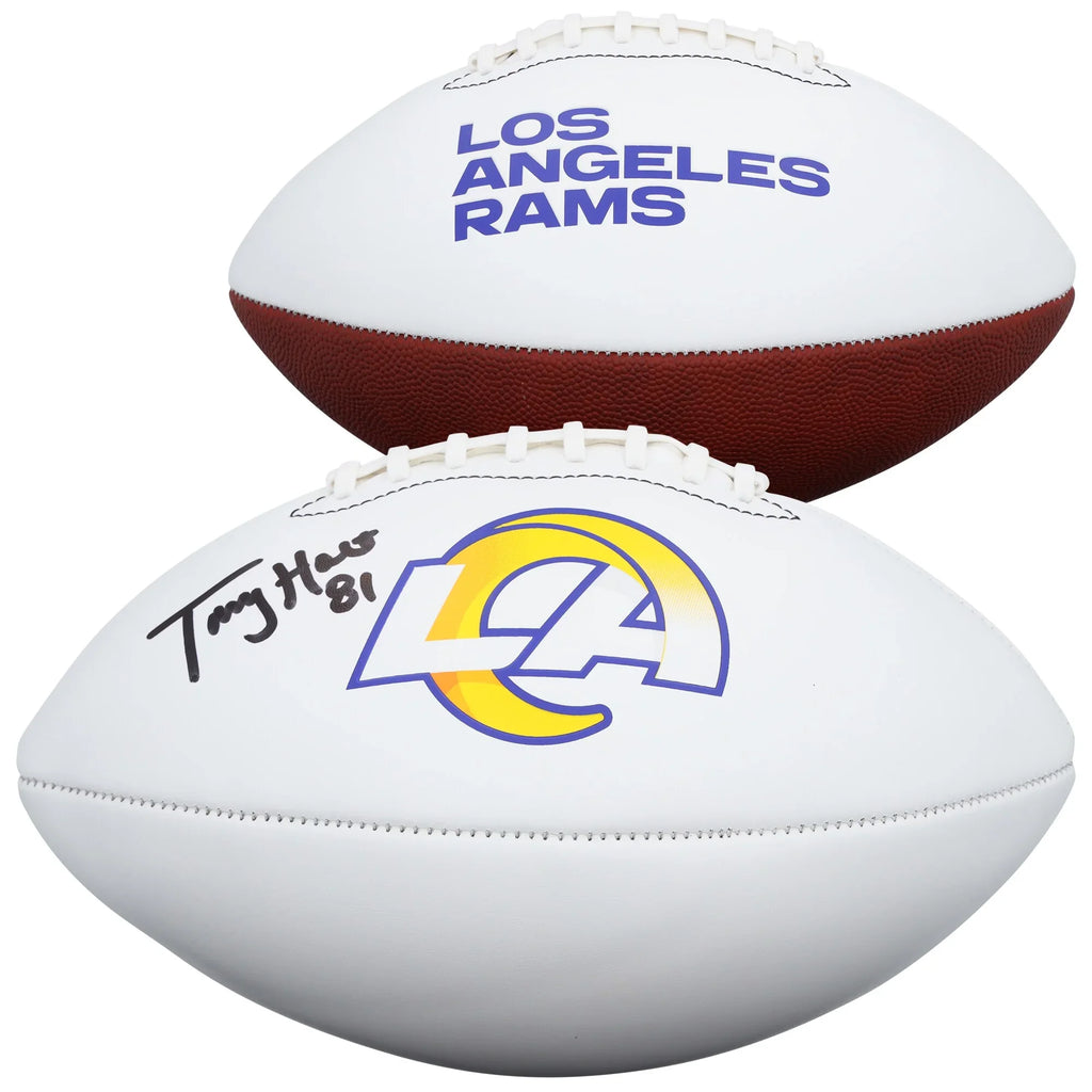Torry Holt Signed Los Angeles Rams Football | White Panel