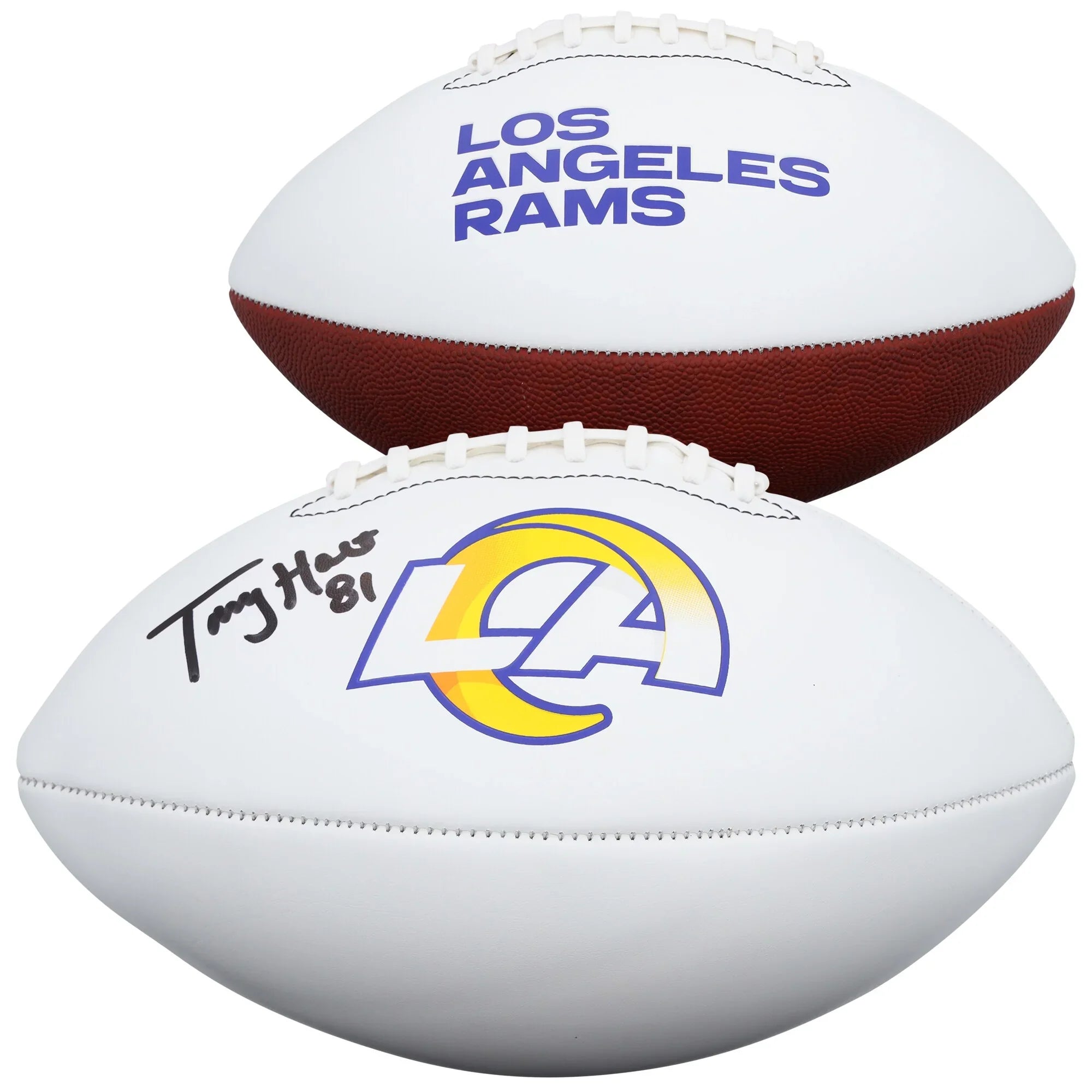 Torry Holt Signed Los Angeles Rams Football | White Panel