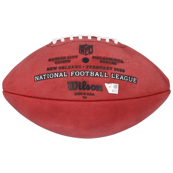 Jalen Hurts & Saquon Barkley Signed Super Bowl LIX Eagles Football | Authenticated