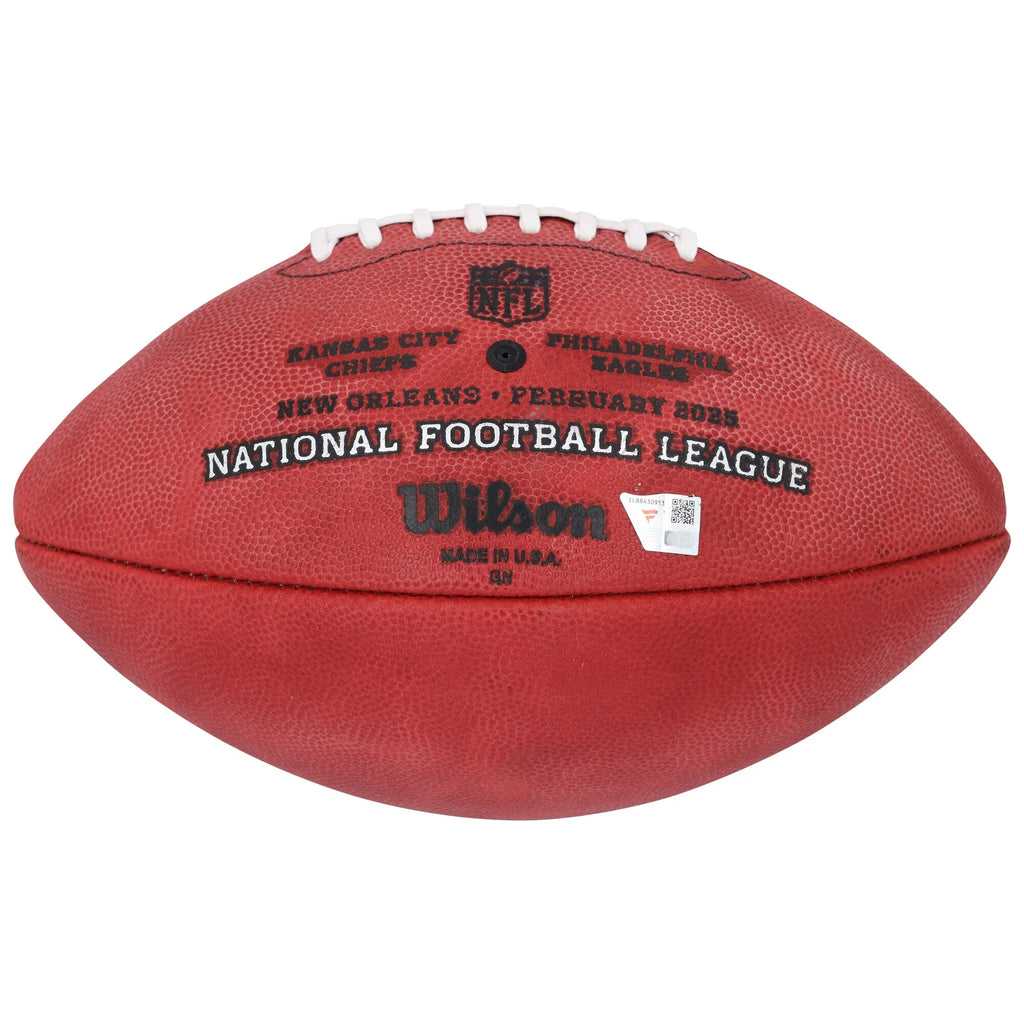 Jalen Hurts & Saquon Barkley Signed Super Bowl LIX Eagles Football | Authenticated