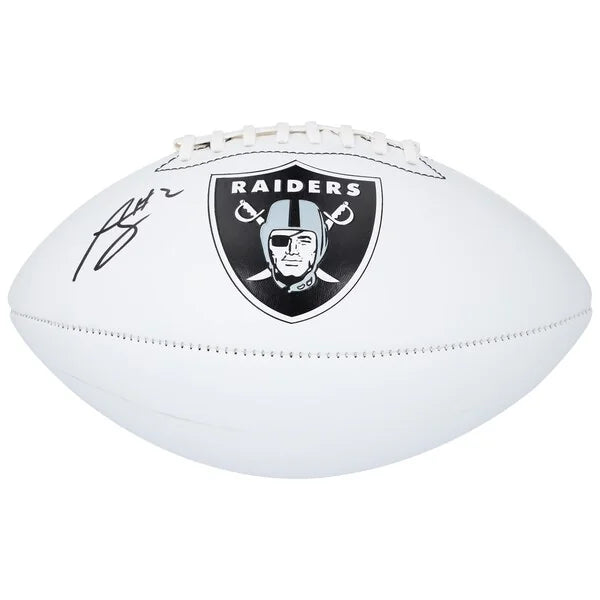 Ashton Jeanty Signed Raiders Football | Franklin White Panel
