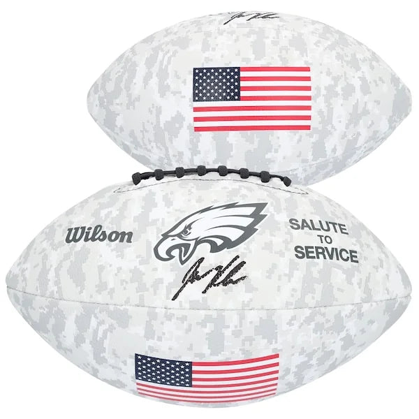 Jason Kelce Signed Eagles 2024 Salute To Service Football | Authenticated
