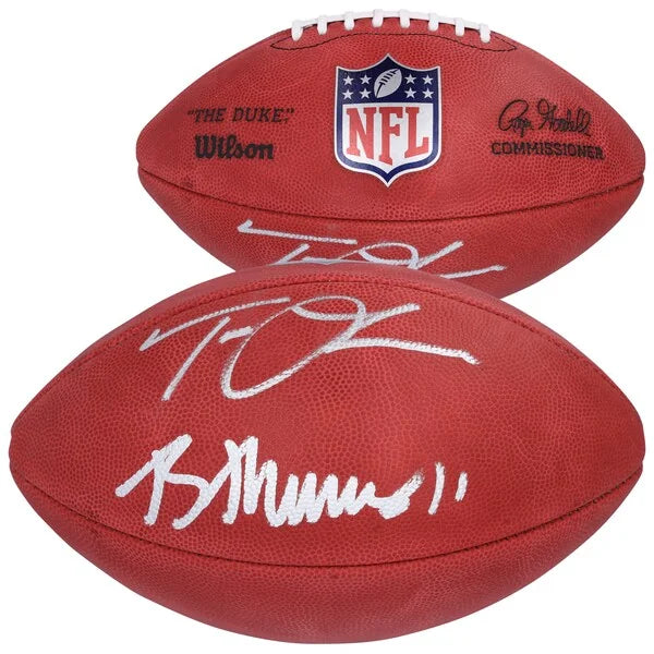 Trevor Lawrence and Brian Thomas Jr. Signed Jaguars Football | Authenticated