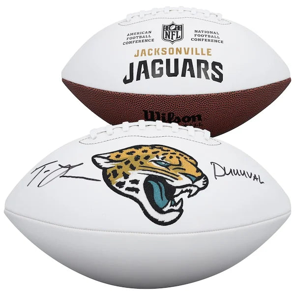 Trevor Lawrence Signed Wilson Football | DUUUVAL Inscription