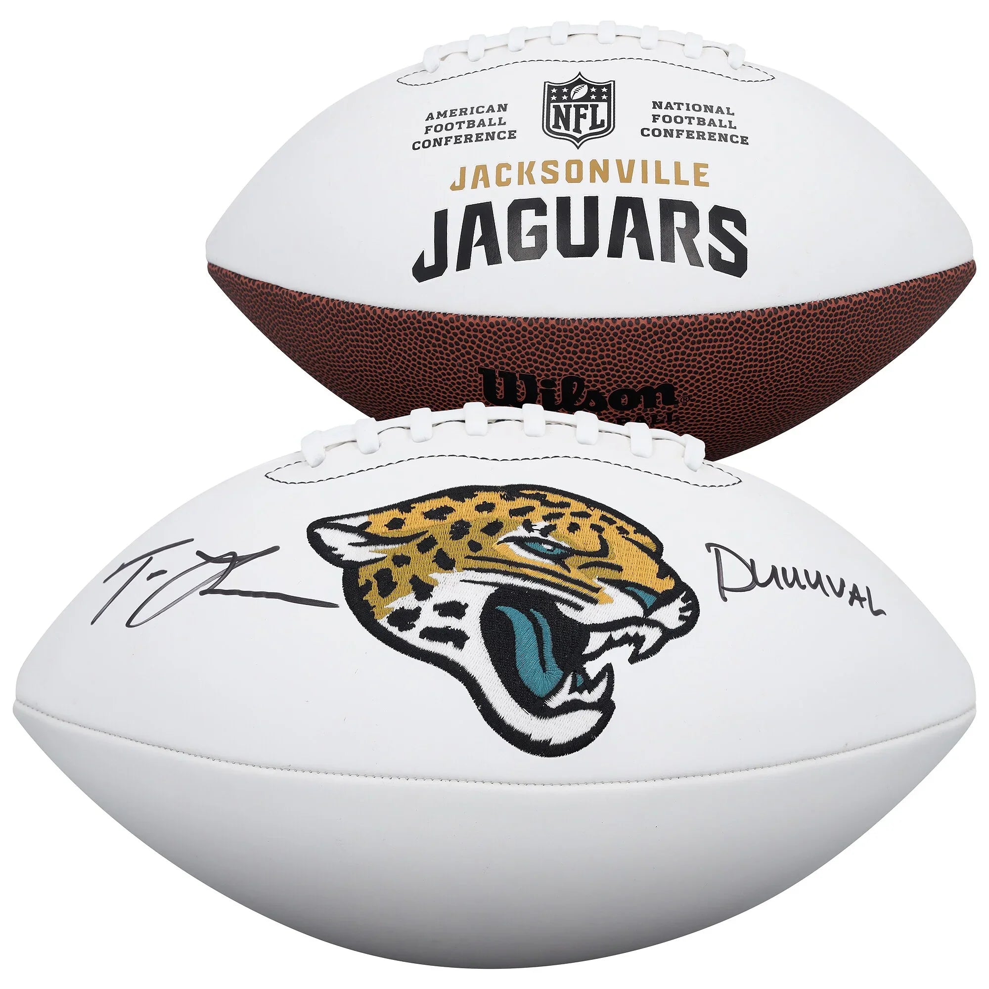 Trevor Lawrence Signed Wilson Football | DUUUVAL Inscription