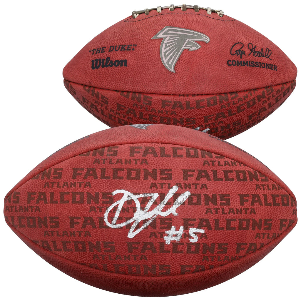Drake London Signed Duke Showcase Football | Atlanta Falcons