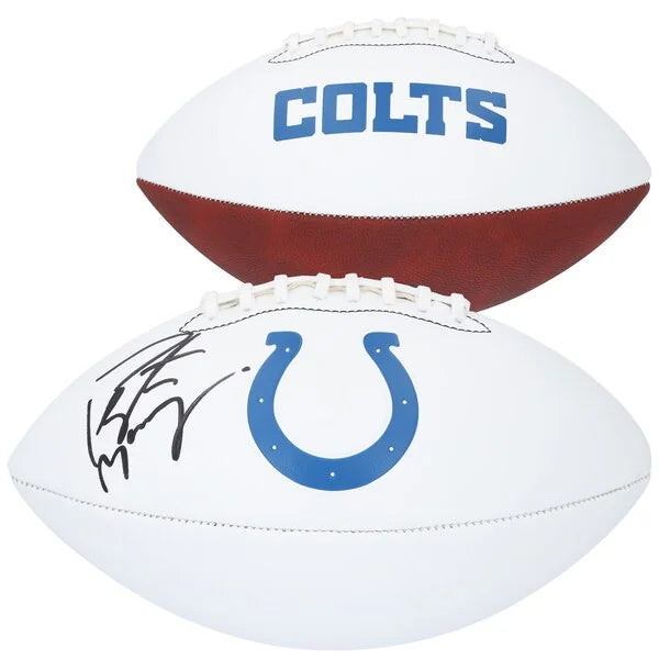 Peyton Manning Signed Indianapolis Colts Football | White Panel