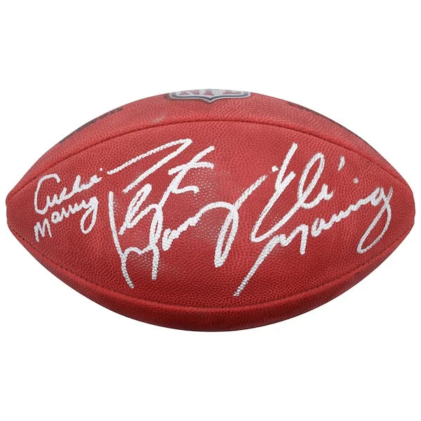 Archie, Peyton & Eli Manning Signed Wilson Duke Football | Authenticated