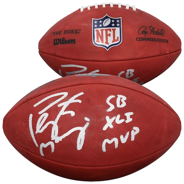 Peyton Manning Signed Colts Football | SB XLI MVP Inscription