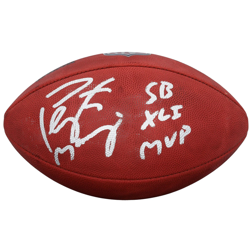 Peyton Manning Signed Colts Football | SB XLI MVP Inscription