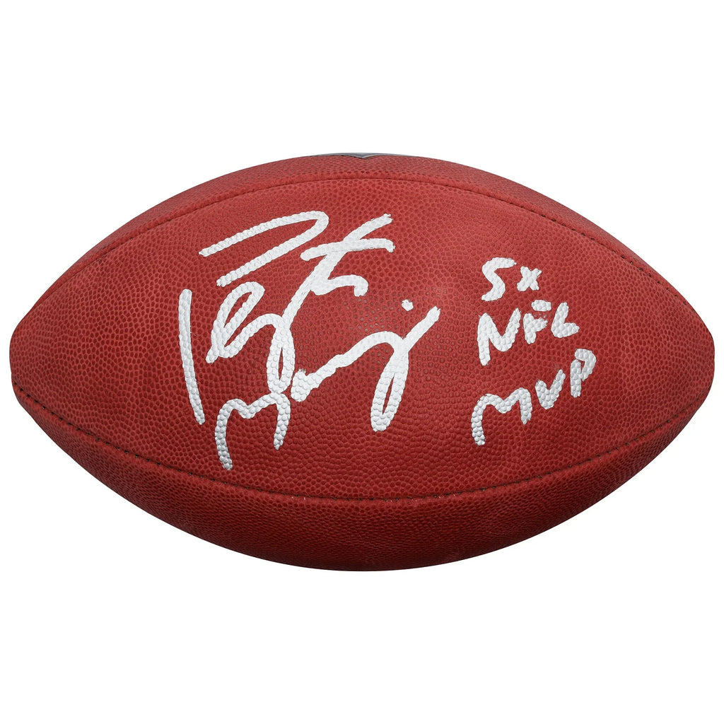 Peyton Manning Signed Colts Football | 5x NFL MVP Inscription