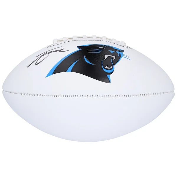 Tetairoa McMillan Signed Panthers Football | Franklin White Panel