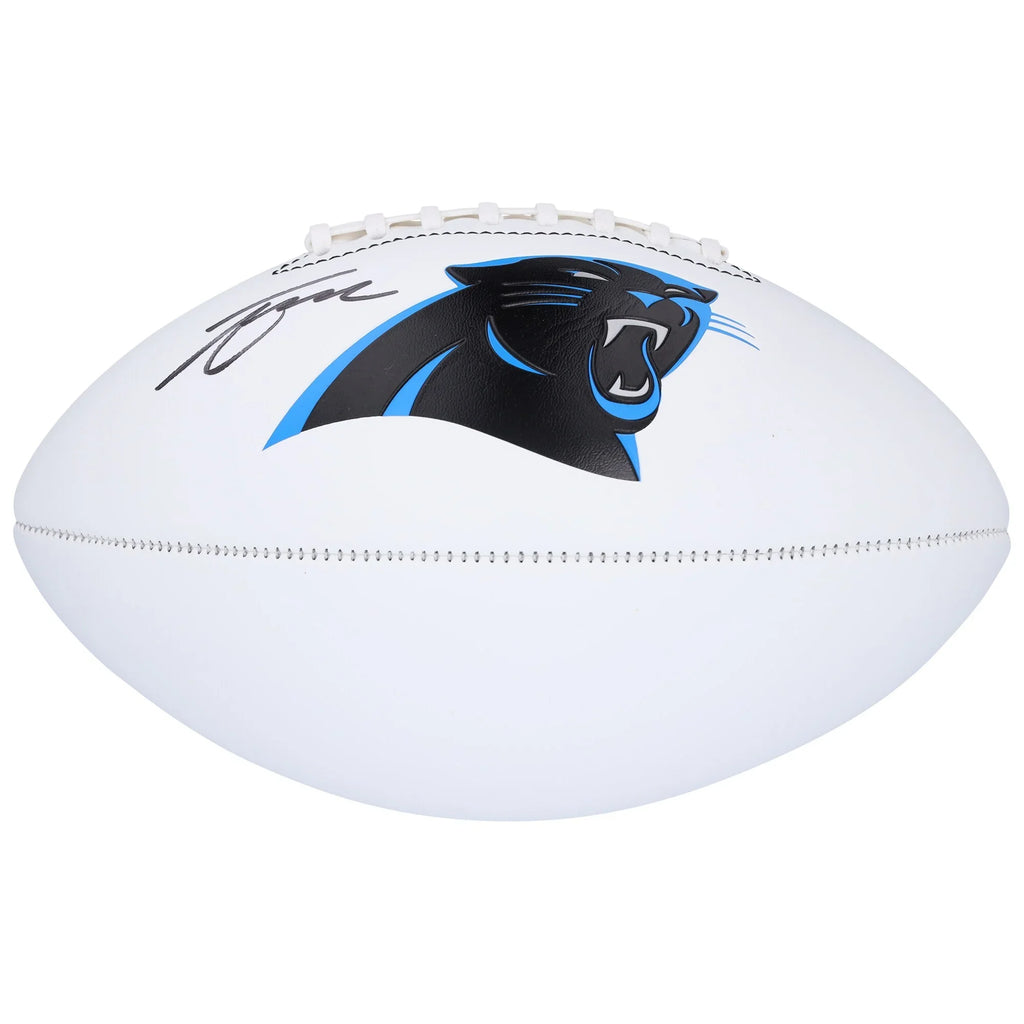 Tetairoa McMillan Signed Panthers Football | Franklin White Panel