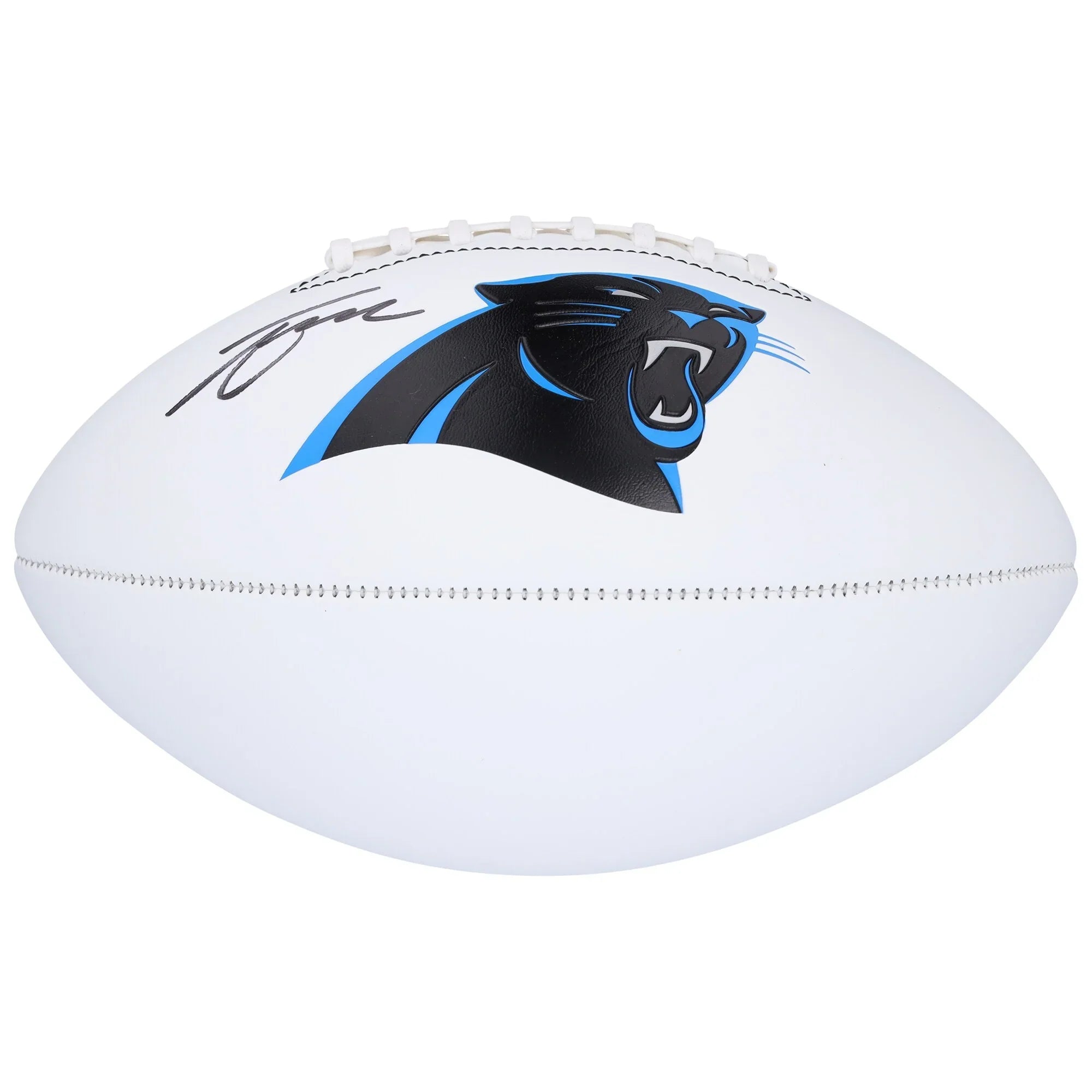 Tetairoa McMillan Signed Panthers Football | Franklin White Panel