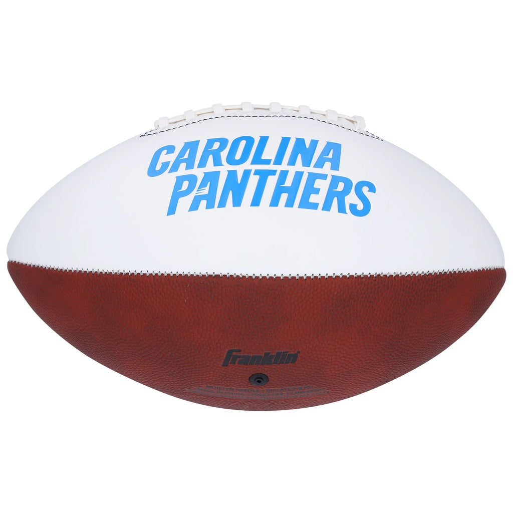 Tetairoa McMillan Signed Panthers Football | Franklin White Panel