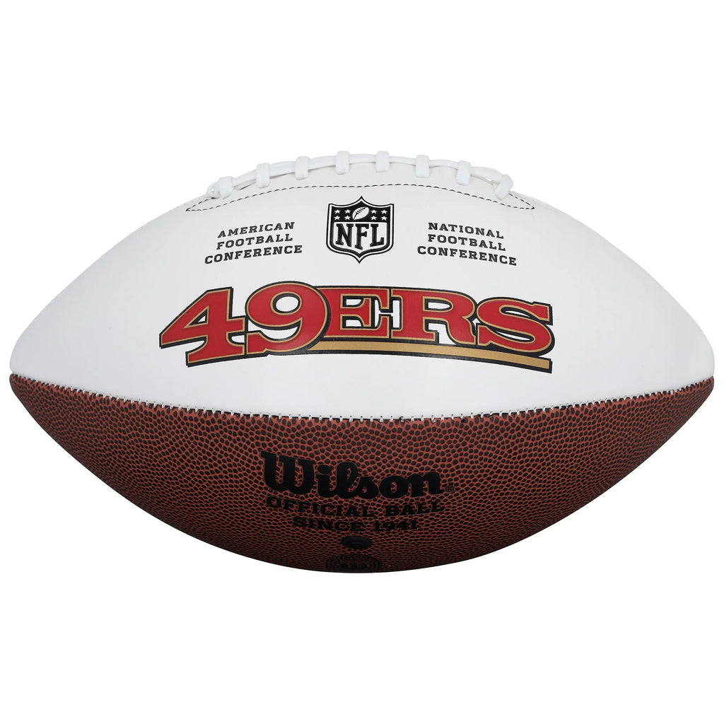 Christian McCaffrey Signed 49ers Wilson Football | Authenticated