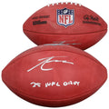 Tetairoa McMillan Signed Panthers Football | 2025 NFL OROY Inscription