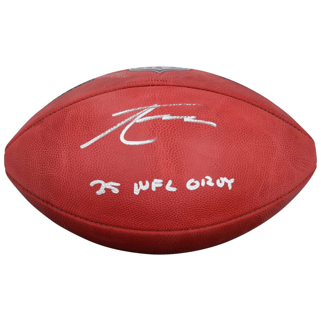 Tetairoa McMillan Signed Panthers Football | 2025 NFL OROY Inscription