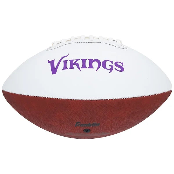 Adrian Peterson Signed Vikings Football | Franklin White Panel