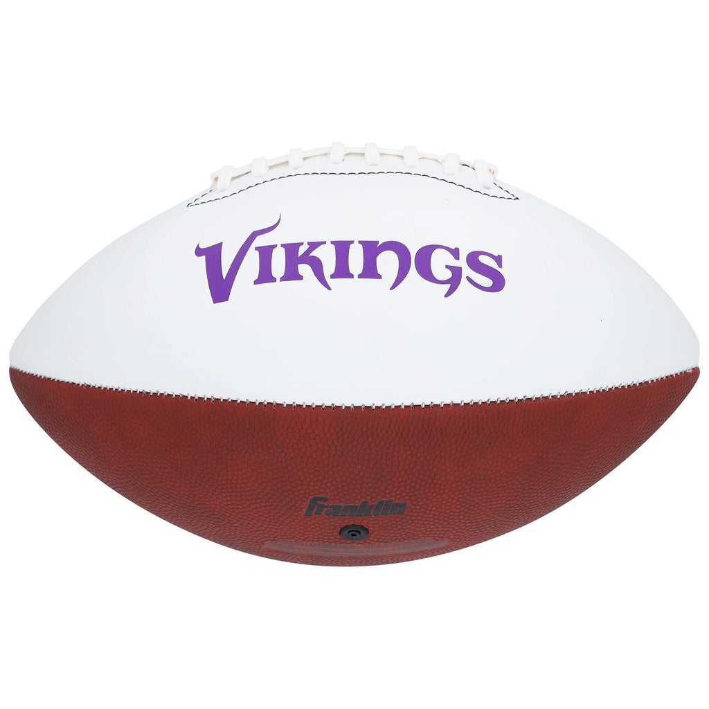 Adrian Peterson Signed Vikings Football | Franklin White Panel