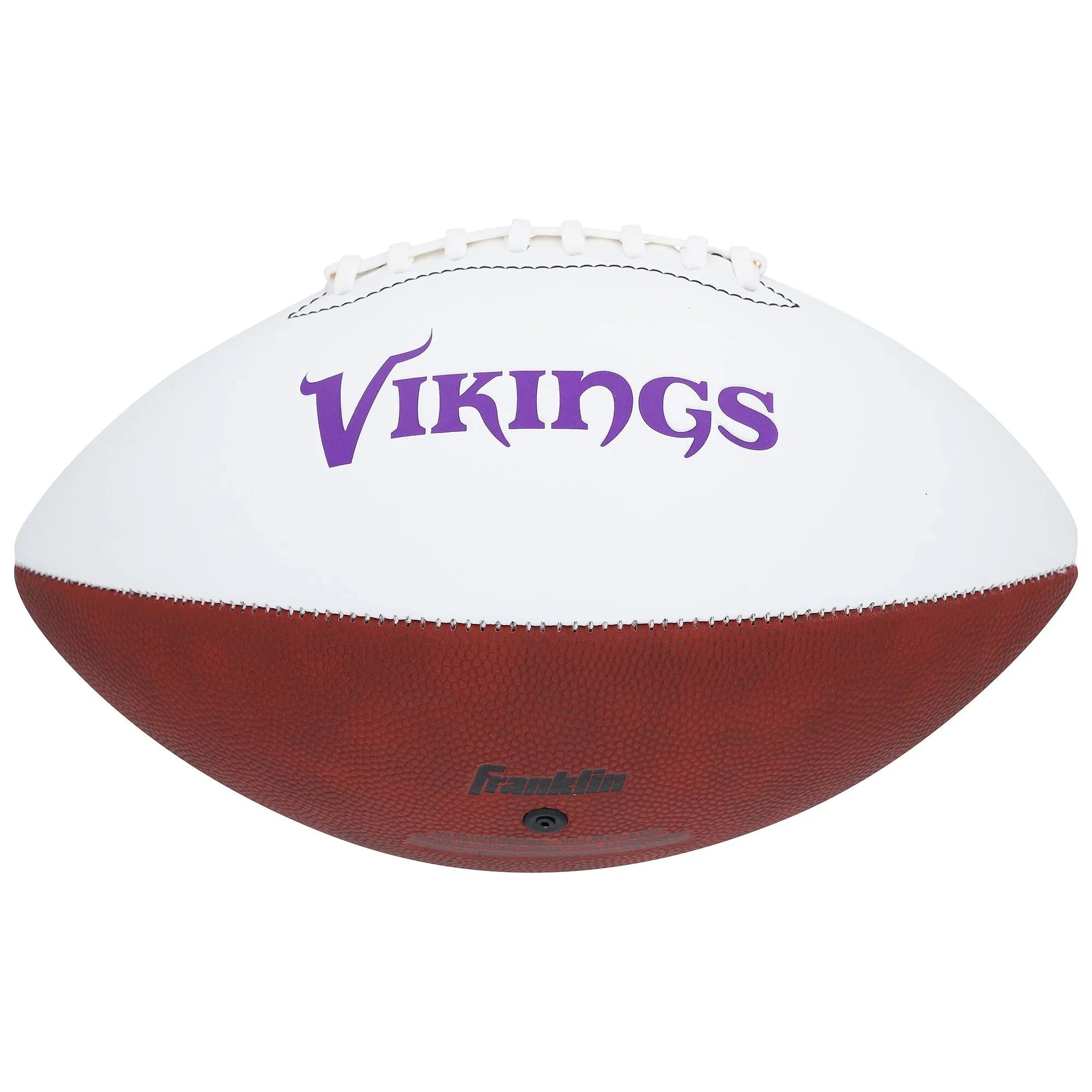 Adrian Peterson Signed Vikings Football | Franklin White Panel