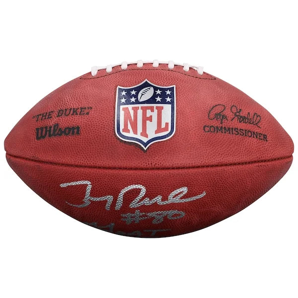 Jerry Rice Signed 49ers Duke Football | GOAT Inscription