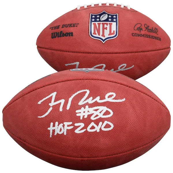 Jerry Rice Signed 49ers Football | HOF 2010 Inscription