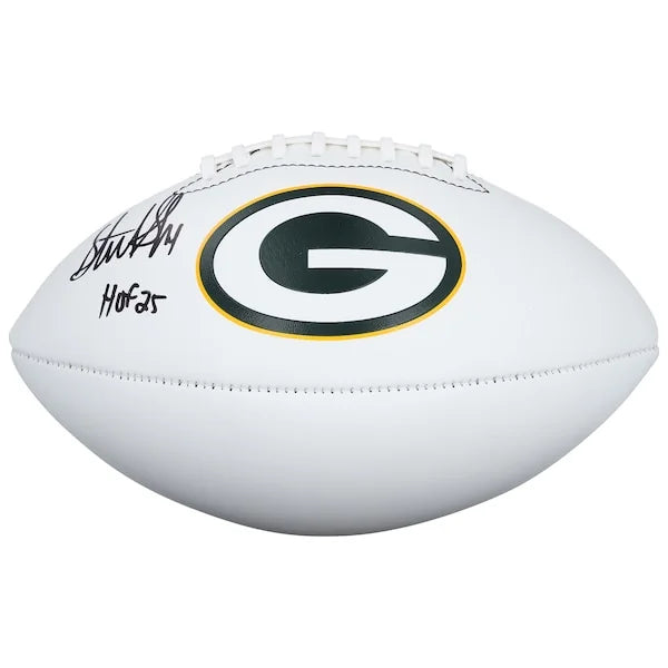 Sterling Sharpe Signed Packers Football | HOF 25 Inscription
