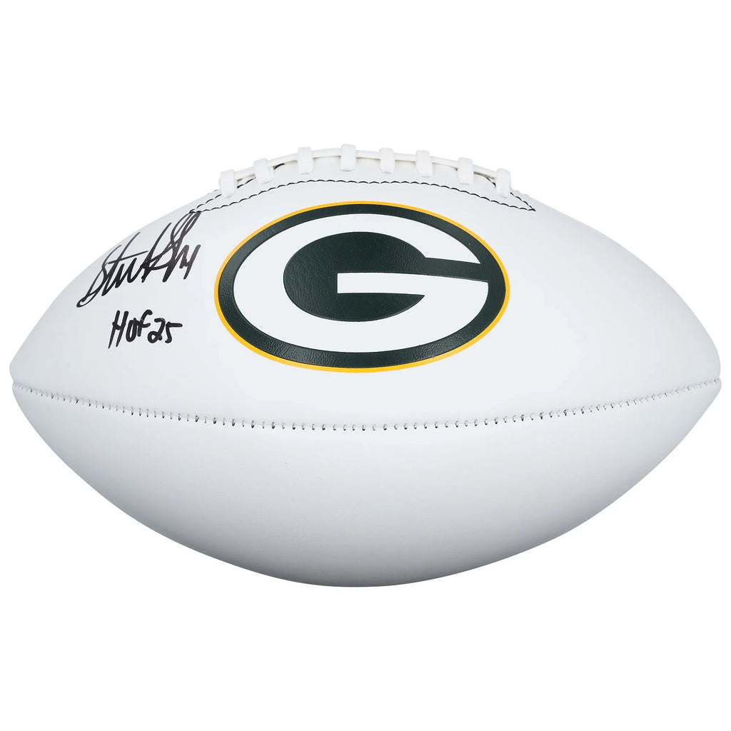Sterling Sharpe Signed Packers Football | HOF 25 Inscription