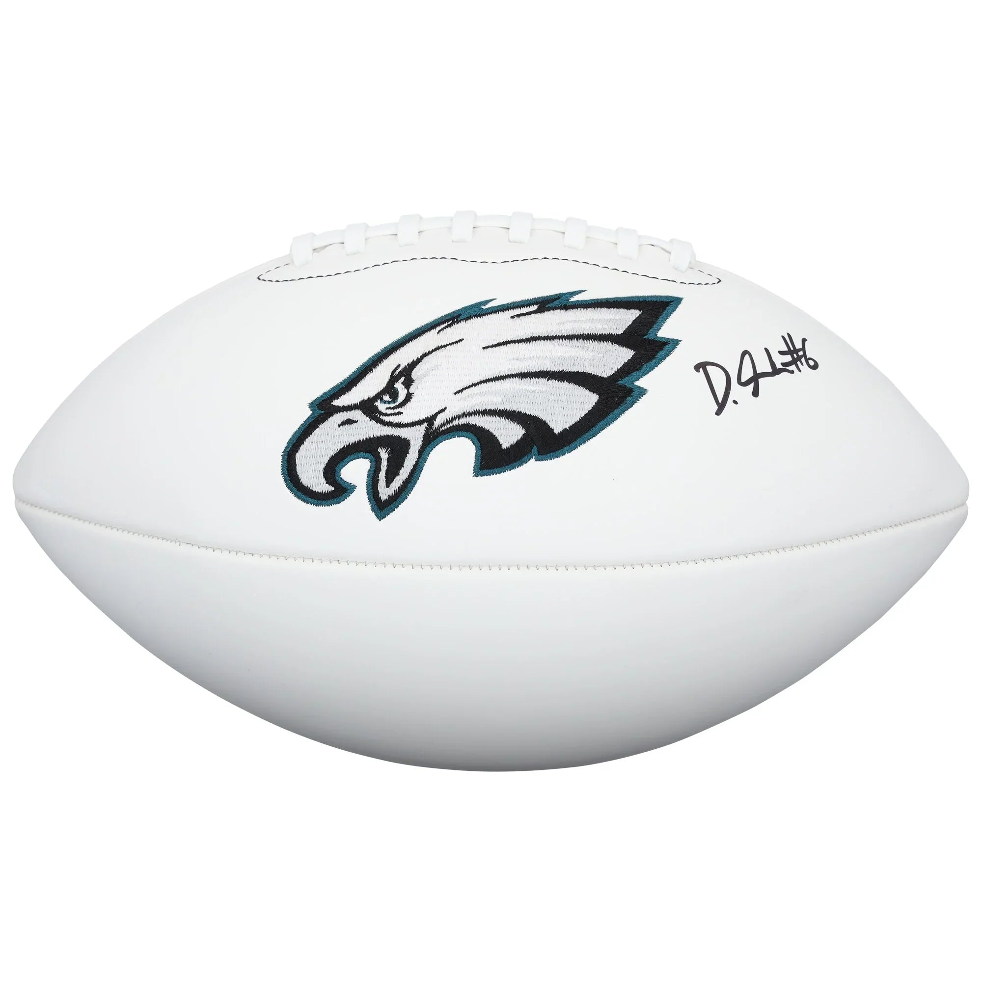 DeVonta Smith Signed Eagles Wilson Football | Authenticated